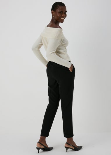 Et Vous Black Tapered Trousers