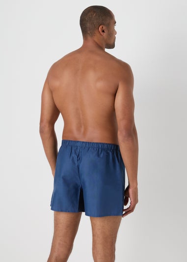 3 Pack Blue Cotton Boxers