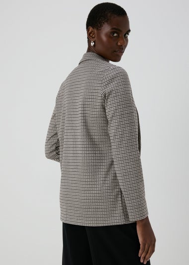 Et Vous Black Dogtooth Blazer