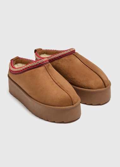 Tan Snug Trim Mule