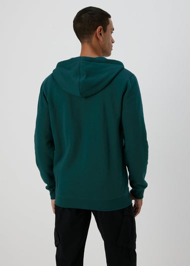 Green Essential Zip Hoodie