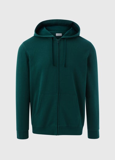 Green Essential Zip Hoodie