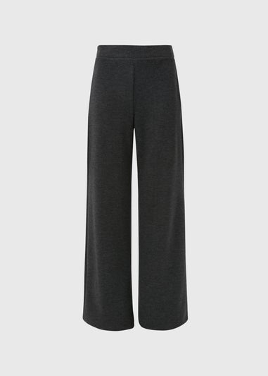 Grey Co Ord Soft Touch Wide Leg Trousers