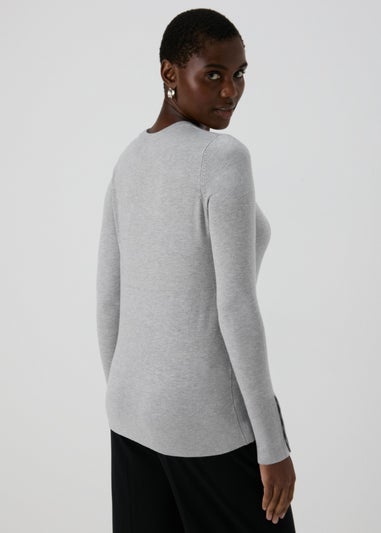 Et Vous Grey Gauge Jumper