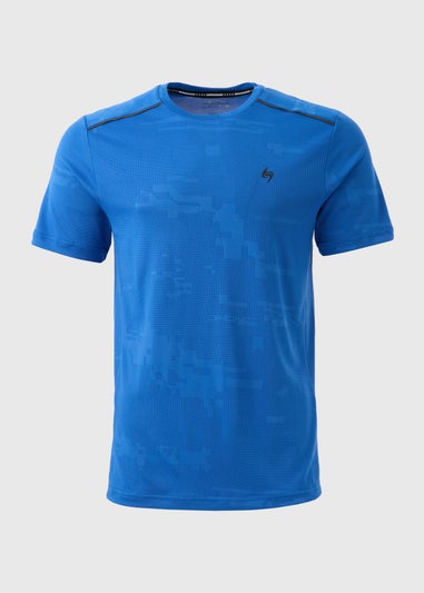 Blue Souluxe Jacquard T-Shirt