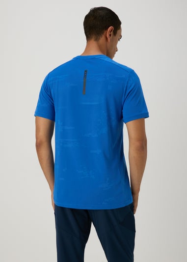 Blue Souluxe Jacquard T-Shirt