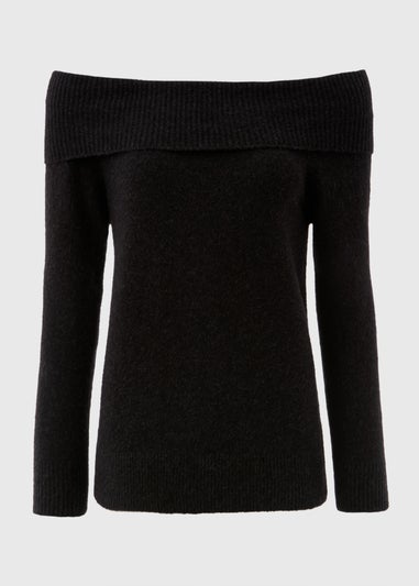 Et Vous Black Bardot Jumper