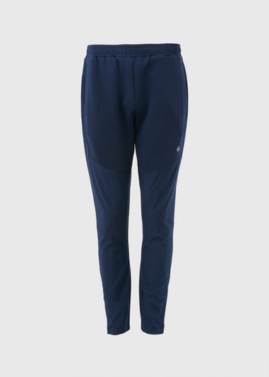 Souluxe Navy Panelled Jogging Bottoms