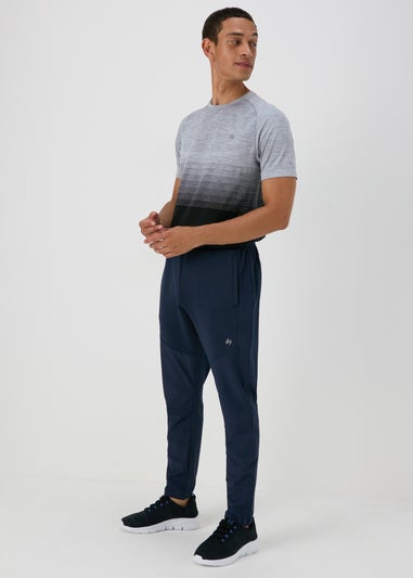 Souluxe Navy Panelled Jogging Bottoms