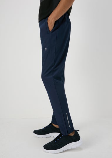 Souluxe Navy Panelled Jogging Bottoms