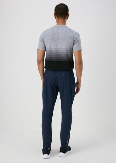 Souluxe Navy Panelled Jogging Bottoms