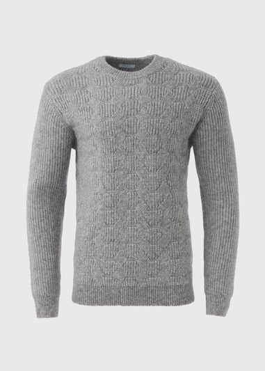 Grey Soft Cable Jumper