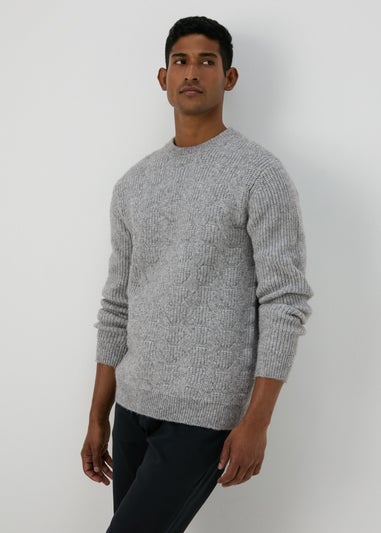 Grey Soft Cable Jumper