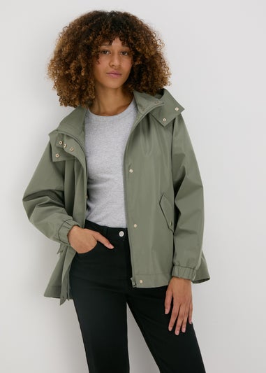 Papaya Petite Khaki Mid Length Anorak