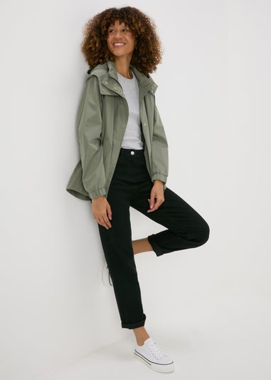 Papaya Petite Khaki Mid Length Anorak