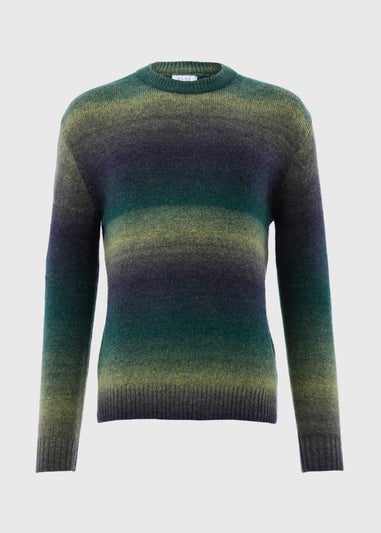 Green Ombre Knit Jumper