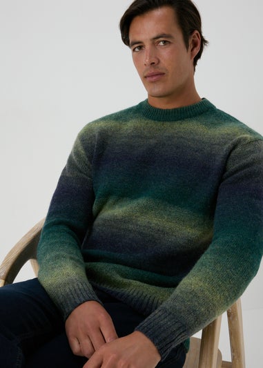 Green Ombre Knit Jumper