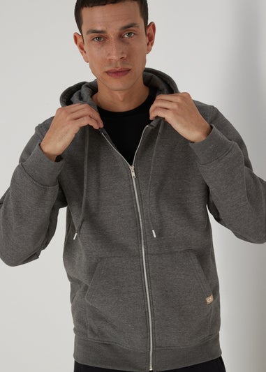 Charcoal Zip Hoodie