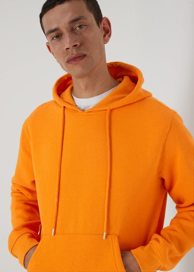 Orange Pull On Hoodie