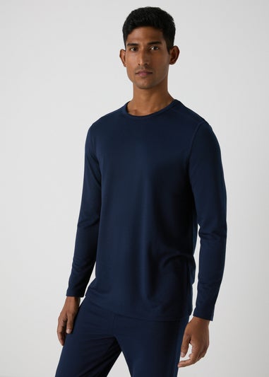 Navy Lightweight Long Sleeve Thermal Top