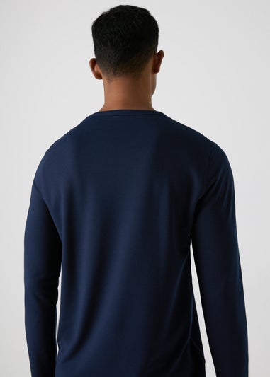 Navy Lightweight Long Sleeve Thermal Top