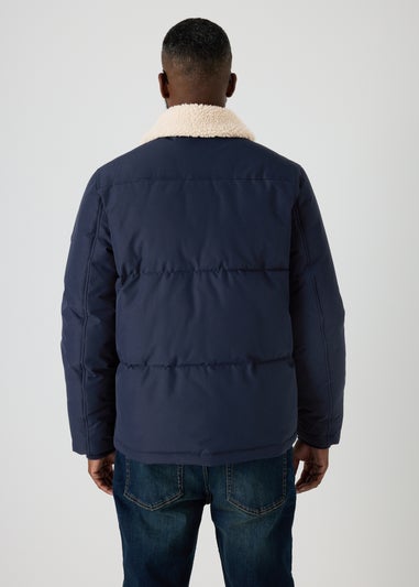 Navy Borg Puffa Jacket