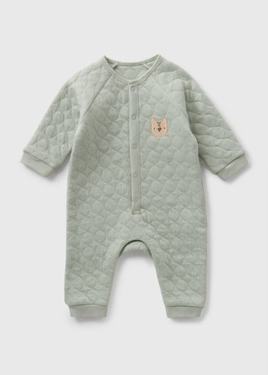 Baby Green Quilted Romper (Newborn-23mths)