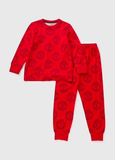 Red Boys Manchester United Pyjama Set (4-12yrs)