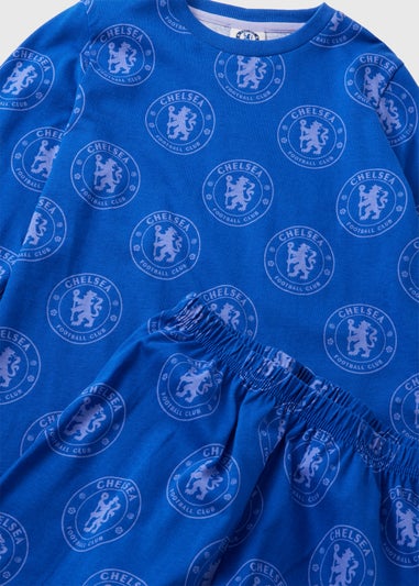 Boys Blue Chelsea Fleece Pyjama Set (4-12yrs)