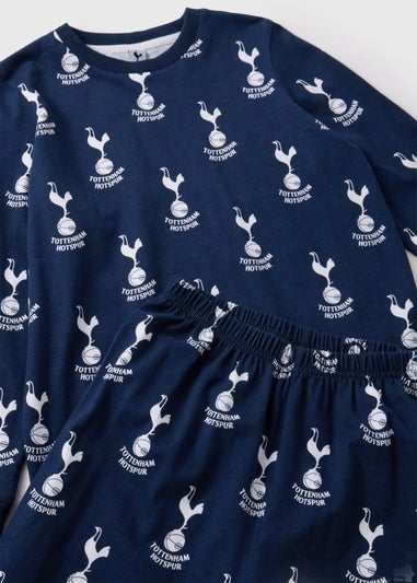 Boys Blue Tottenham Fleece Pyjama Set (4-12yrs)