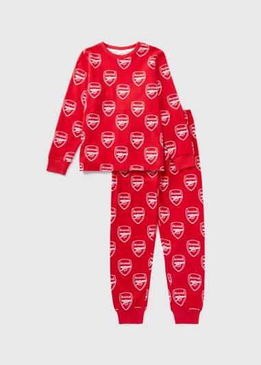 Boys Red Arsenal Pyjama Set (4-12yrs)