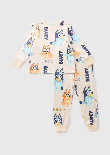 Bluey Boys Oatmeal Fleece Pyjama Set (1-7yrs)