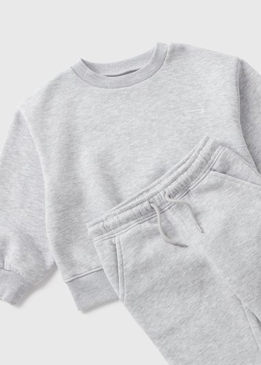 Boys Grey Sweatshirt & Jogging Bottoms Set (1-7yrs)