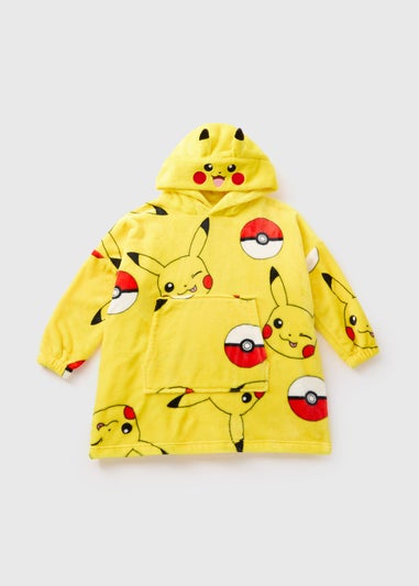 Pokemon Kids Yellow Snuggle Hoodie (3-13yrs)