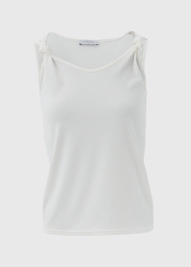 Ecru Knot Sleeveless Top