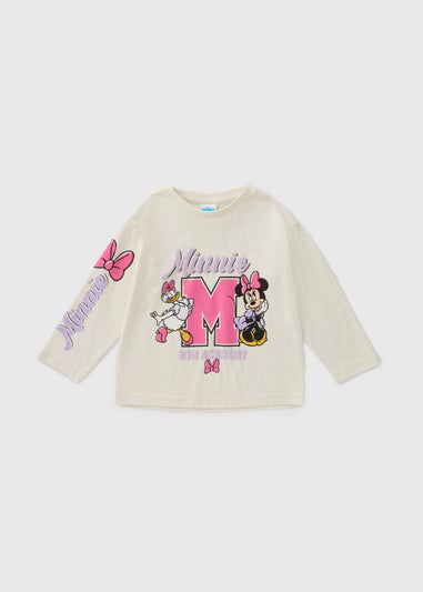 Disney Kids Cream Minnie Mouse Top (1-7yrs)