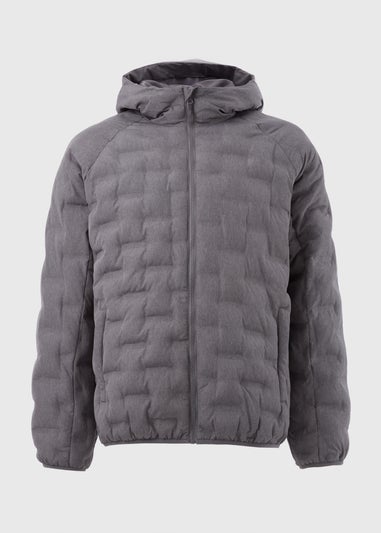 Grey Quilted Puffa Jacket