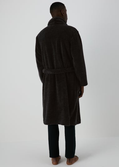 Charcoal Fleece Dressing Gown