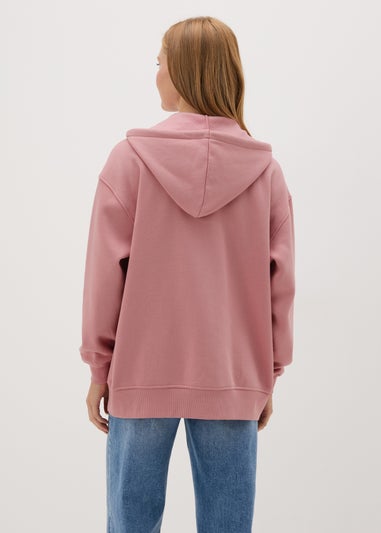 Pink Zipped Hoodie