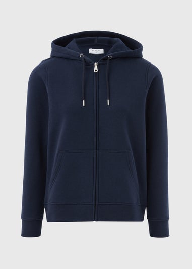 Navy Zipped Hoodie