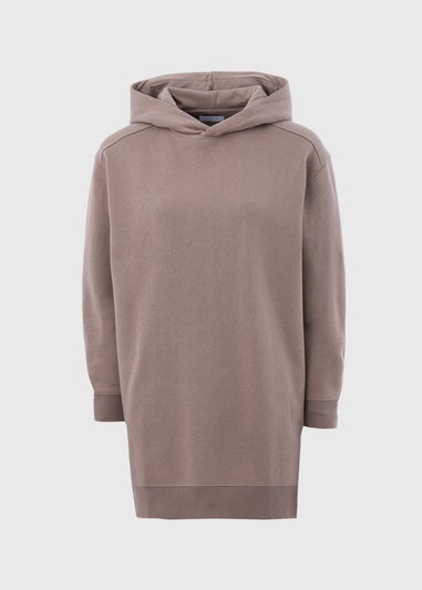 Brown Longline Hoodie