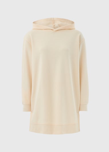 Cream Longline Hoodie