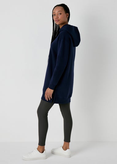 Navy Longline Hoodie