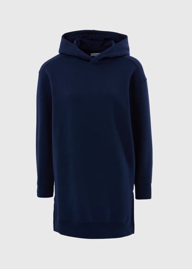 Navy Longline Hoodie