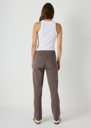 Brown Straight Jogging Bottoms