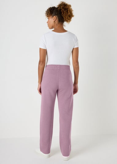 Purple Straight Jogging Bottoms