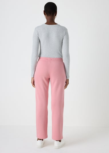 Pink Straight Jogging Bottoms