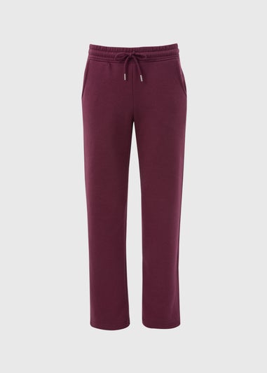 Burgundy Straight Jogging Bottoms