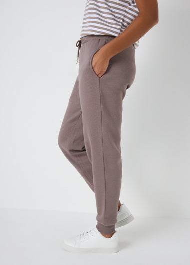 Brown Tapered Jogging Bottoms