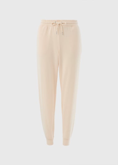 Cream Tapered Leg Jogging Bottoms